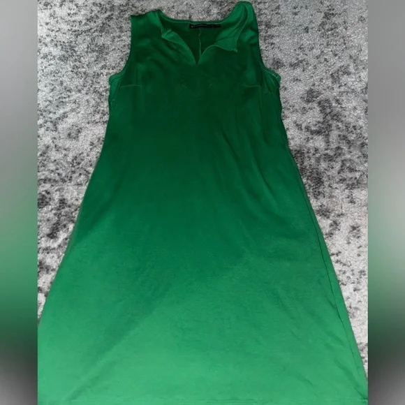 New York & Company Sleeveless Green Buisness Casual Dress Size: Small - Picture 2 of 4